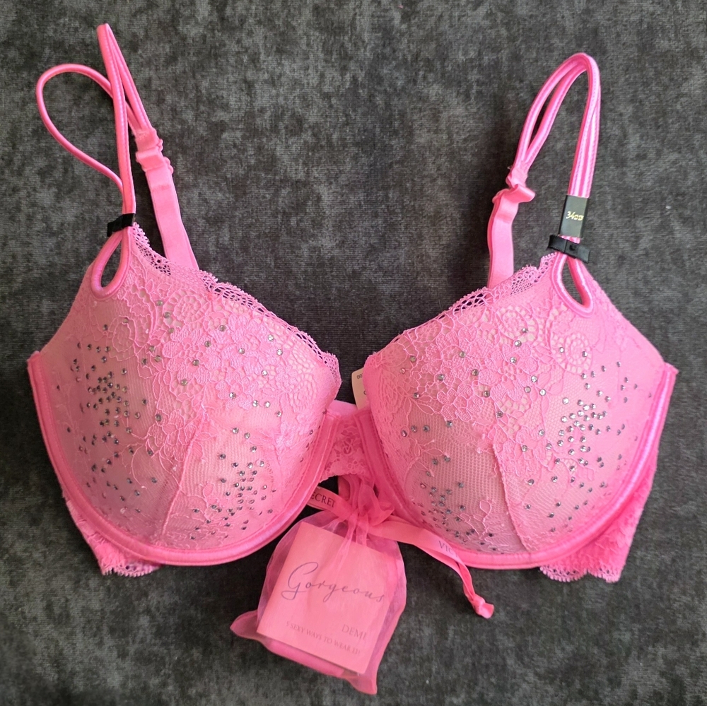 Victoria's Secret Bra with Rhinestones, 34DD